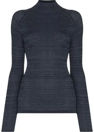 Low Classic джемпер в рубчик с высоким воротником