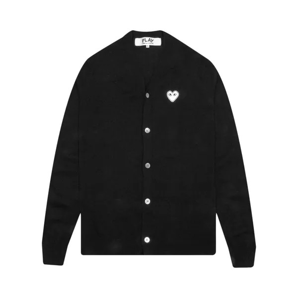 Кардиган Comme des Garçons PLAY с V-образным вырезом, цвет Черный