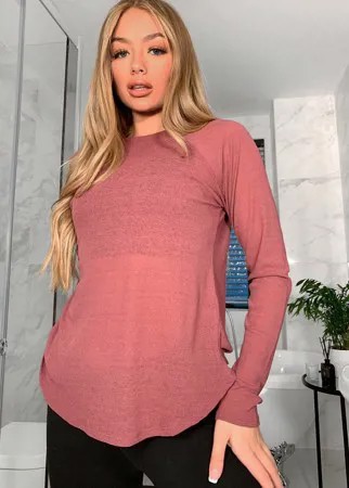 Лонгслив для занятий йогой ASOS 4505-Красный