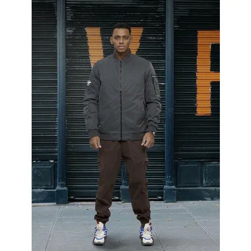 Бомбер , размер 3XL, dark gray