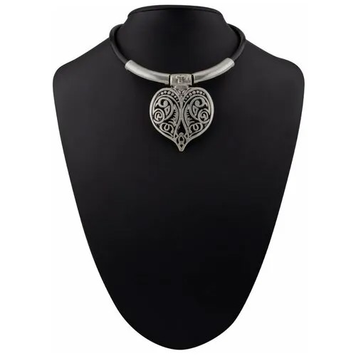 Ожерелье бижутерное Сердце (Бижутерный сплав, Серебристый) 55805