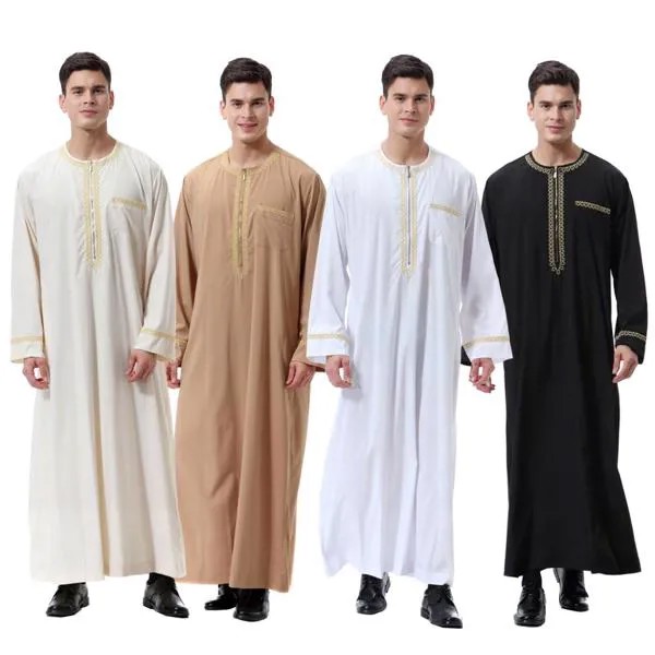 Мужская абайя, мусульманское платье, Пакистанская мусульманская одежда, абайя s-халат, одежда для Саудовской Аравии, одежда для мужчин, кафт...