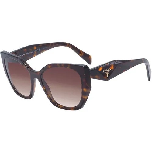 Солнцезащитные очки Prada, коричневый, бесцветный