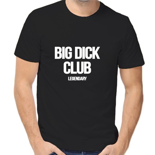 Футболка big dick club, размер (50)L, чёрный