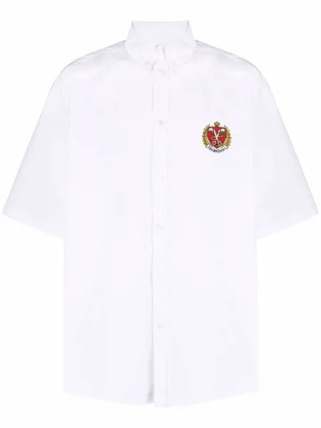 Balenciaga рубашка с вышитым логотипом