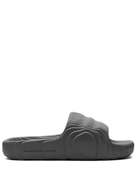 Adidas фактурные шлепанцы Adilette 22, серый дубль
