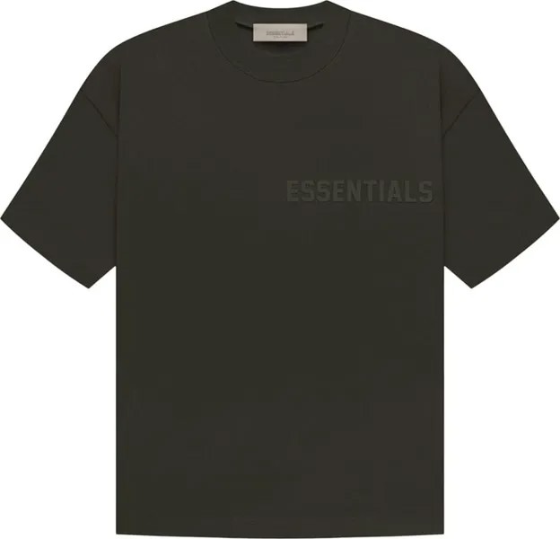 Футболка Fear of God Essentials Short-Sleeve Tee 'Off Black', черный