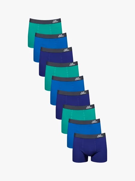 Активные боксеры JustWears, синий/темно-синий/зеленый