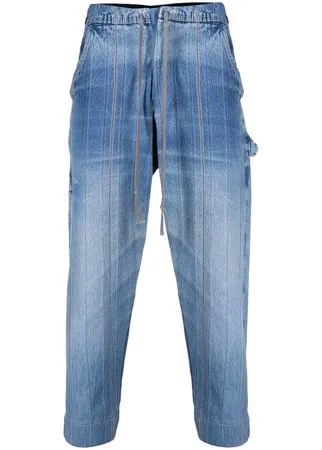 Greg Lauren укороченные джинсы