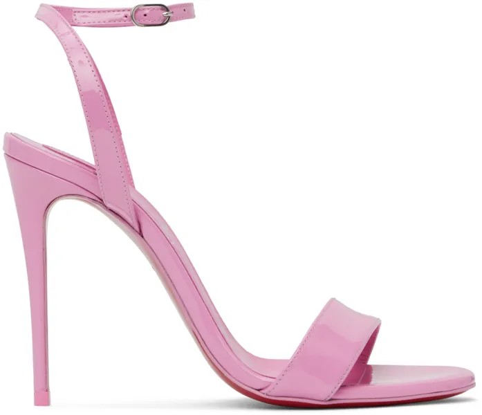 Розовые босоножки на каблуке Loubigirl Christian Louboutin
