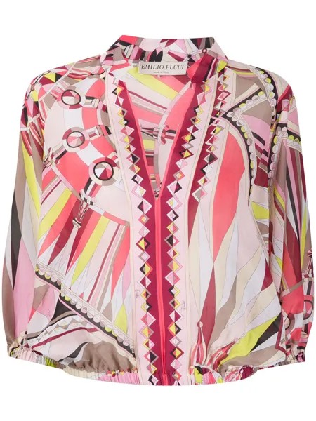 Emilio Pucci блузка с геометричным принтом