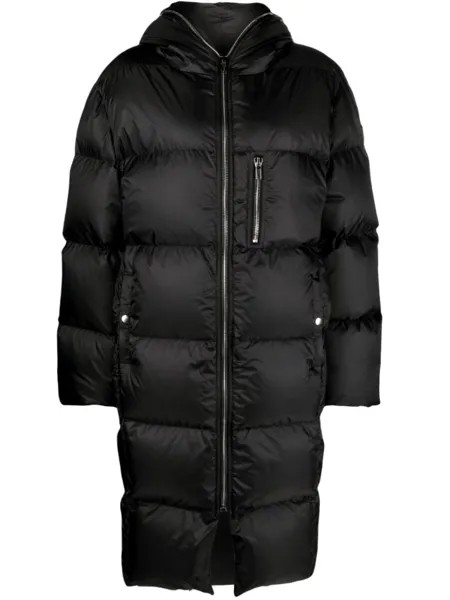 Moncler пуховик Gimp с нашивкой-логотипом, черный