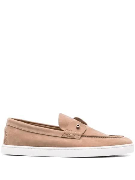 Christian Louboutin топсайдеры Chambeli, нейтральный цвет