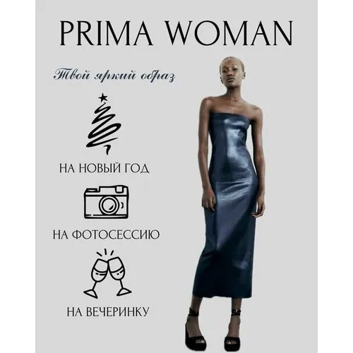 Платье Prima Woman, размер S, синий