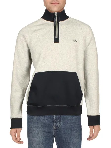 Мужская толстовка с капюшоном и молнией Perry Ellis, цвет Stone Heather