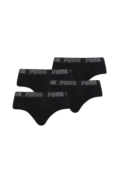 Боксеры Puma Boxershorts PUMA BASIC BRIEF 4P, цвет 230 - black/black