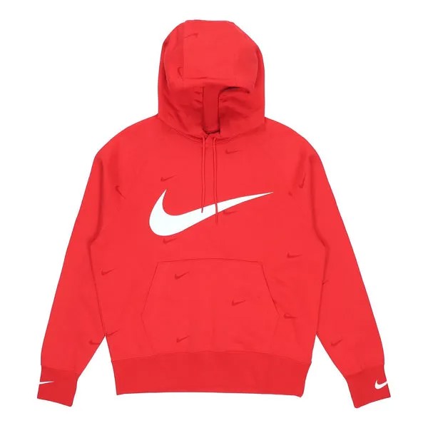 Толстовка Nike Athleisure Casual Sports hooded Fleece Lined Red, красный