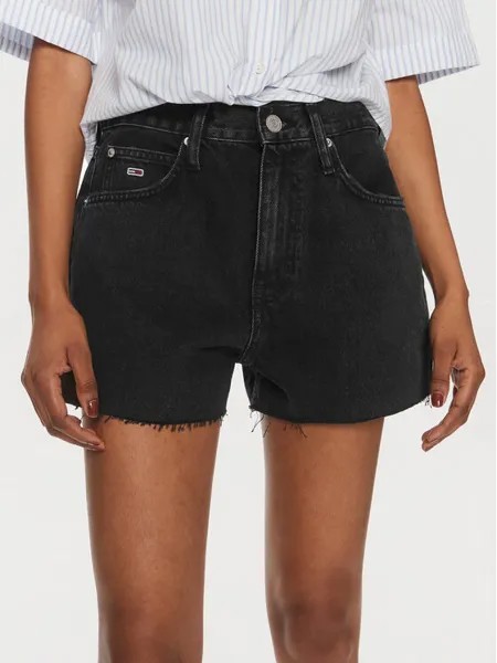 Джинсовые шорты стандартного кроя Tommy Jeans, черный