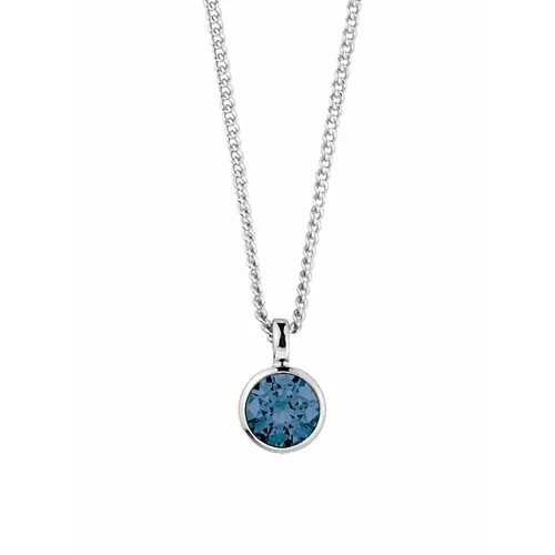 Колье DYRBERG/KERN, кристалл, кристаллы Swarovski, голубой, серый