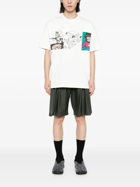 Comme des Garçons Homme футболка из хлопка с графическим принтом, белый