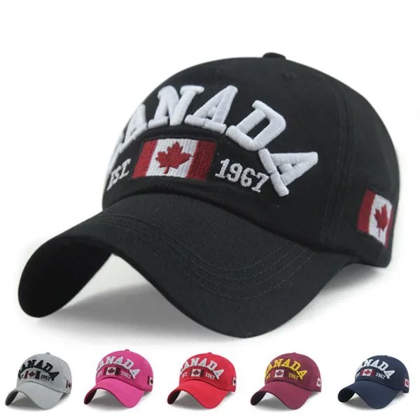 Коттон Горрас Канада Бейсболка Флаг Канады Шляпа Snapback Адъютируемые мужские бейсболки Шляпы