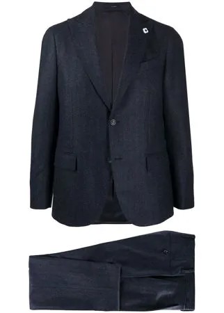 Lardini костюм с однобортным пиджаком в полоску