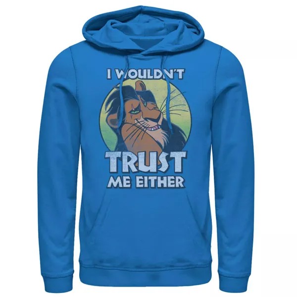 Мужской пуловер с капюшоном Disney The Lion King Scar «Я бы мне тоже не доверял»