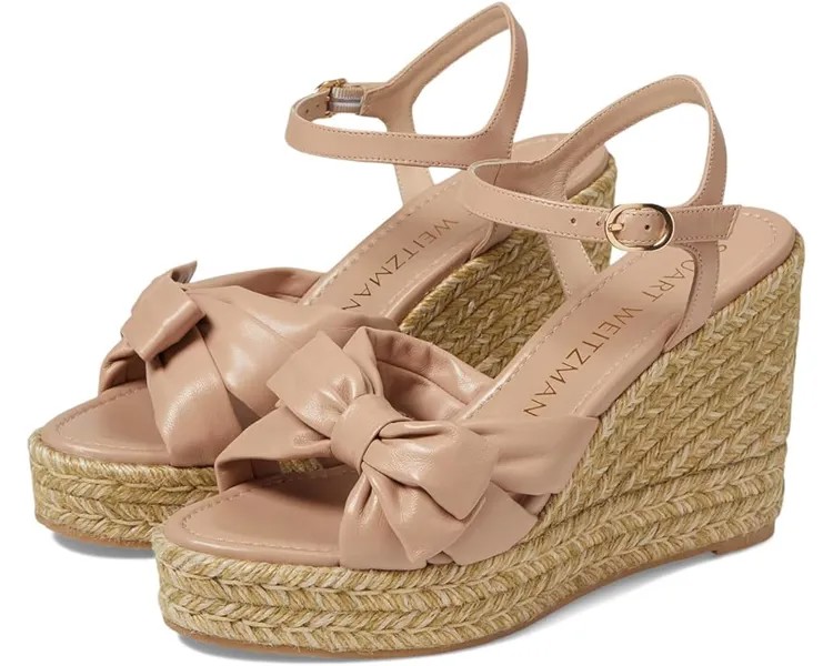 Туфли Stuart Weitzman Sofia Espadrille Wedge, цвет Adobe