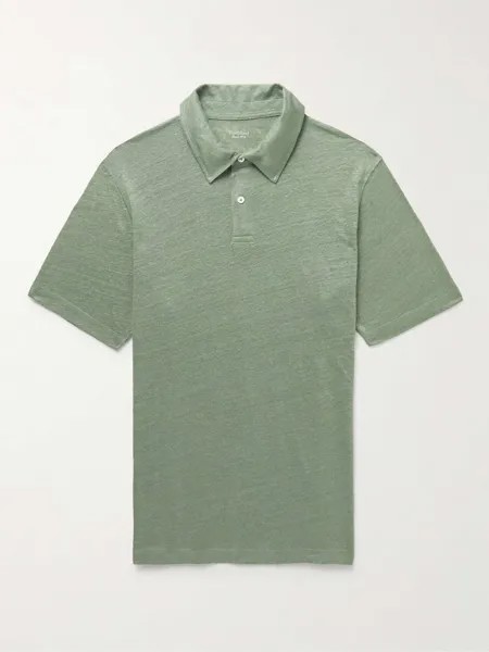 Льняная рубашка поло HARTFORD, зеленый