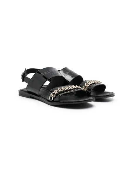 Balmain Kids сандалии с логотипом