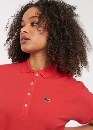 Красная классическая футболка-поло Lacoste-Красный