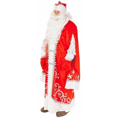 Карнавальный костюм Пуговка Дед Мороз Премиум