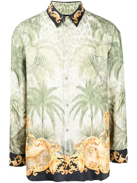 Camilla шелковая рубашка Palazzo Of Palms