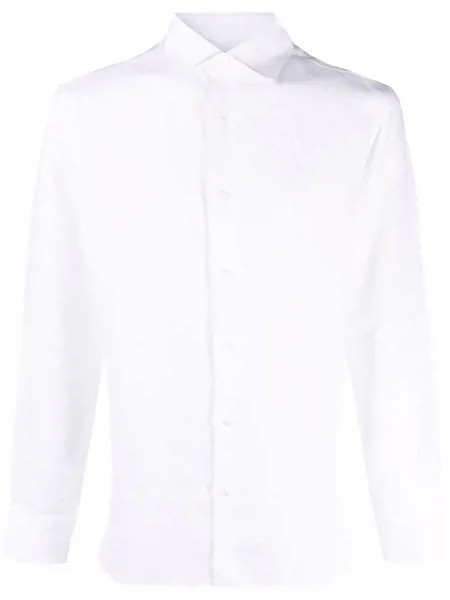 Malo long-sleeve linen shirt