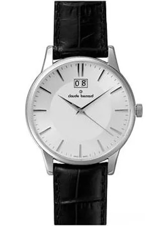 Швейцарские наручные  мужские часы Claude Bernard 63003-3AIN. Коллекция Classic Gents