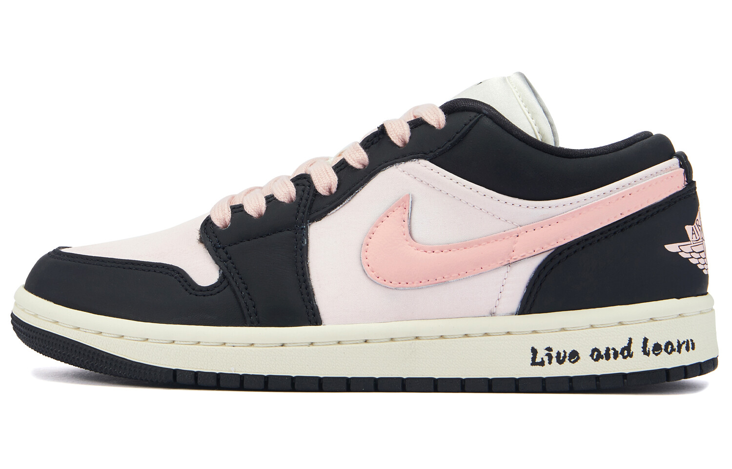 Кроссовки Air Jordan 1 Vintage Basketball Shoes Women's Low-top Pink, розовый