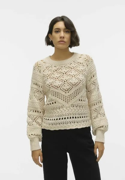 Джемпер FINA LS O-NECK Vero Moda, бежевый