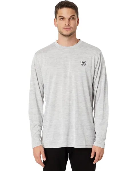 Футболка Ariat Charger Camo Corps Long Sleeve, цвет Light Grey Heather