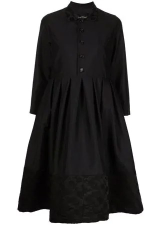 Comme Des Garçons Tricot платье-рубашка с цветочной вышивкой