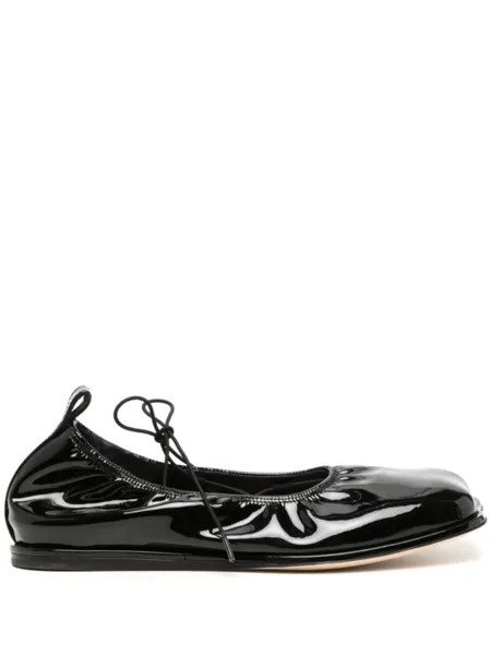 Simone Rocha лакированные балетки, черный