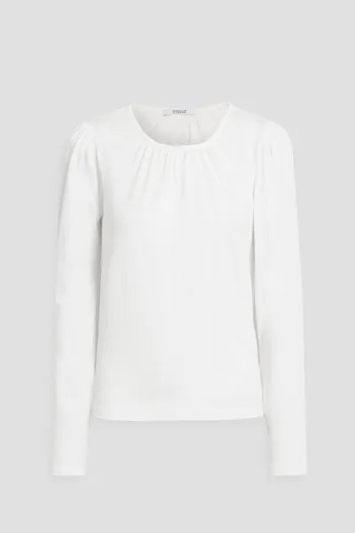 Топ Kary из хлопкового джерси со сборками DEREK LAM 10 CROSBY, белый
