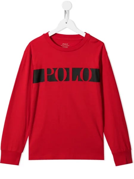 Ralph Lauren Kids футболка с графичным принтом