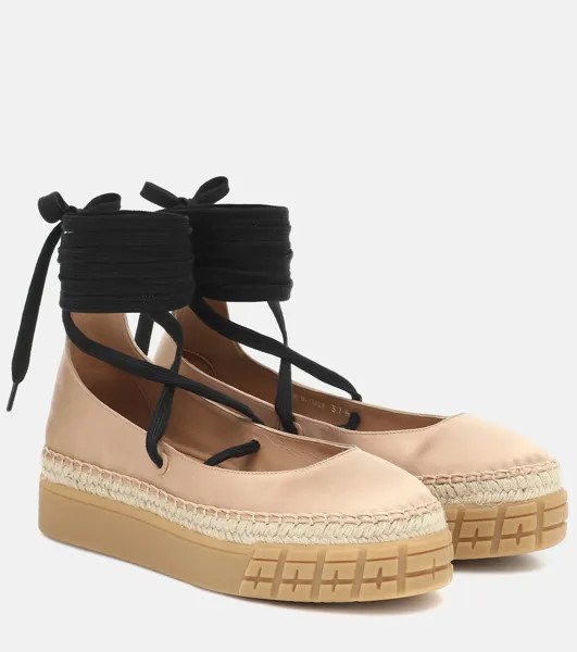 Эспадрильи из парусины Prada, розовый