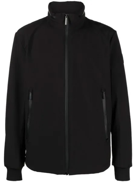 Woolrich high-neck zip-up bomber jacket, черный