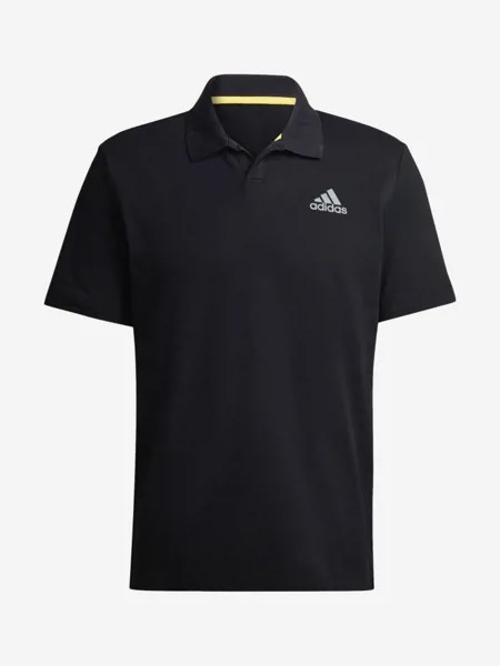Поло мужское adidas Clubhouse 3bar, Черный
