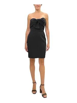 SAM EDELMAN Женское черное коктейльное платье-футляр с бантом спереди выше колена 6