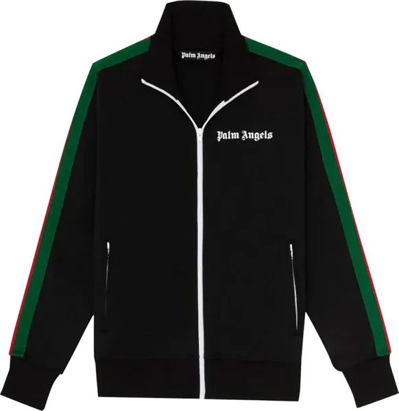 Куртка Palm Angels College Track Jacket 'Black/White', черный