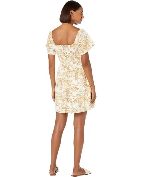Платье Lost + Wander Tahiti Mini Dress, цвет Tan Palm