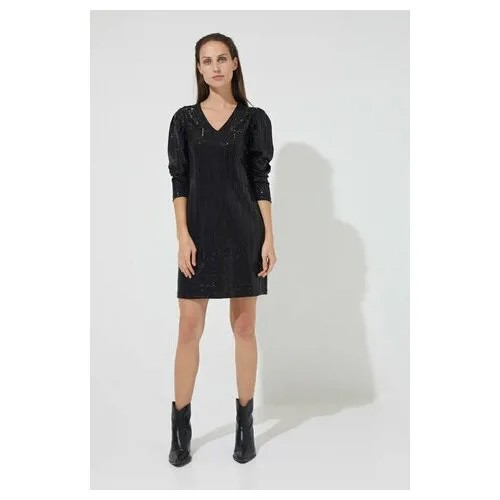 Платье-мини с рукавами фонариками ZARINA 9422030530 Коричневый 42