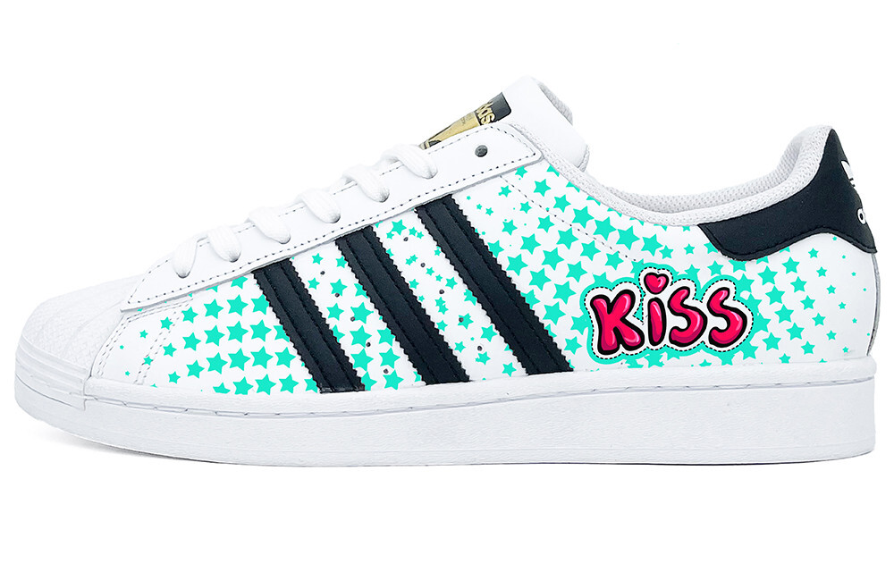 Кроссовки adidas originals Superstar Series Skateboarding Shoes Unisex Low-top Pink, зеленый